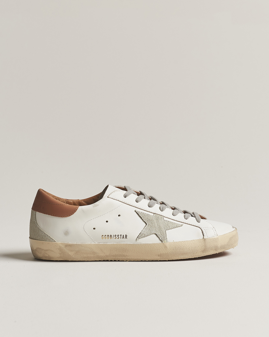 Men | Golden Goose Super-Star Sneakers White/Caramel | Golden Goose | Super-Star Sneakers White/Caramel