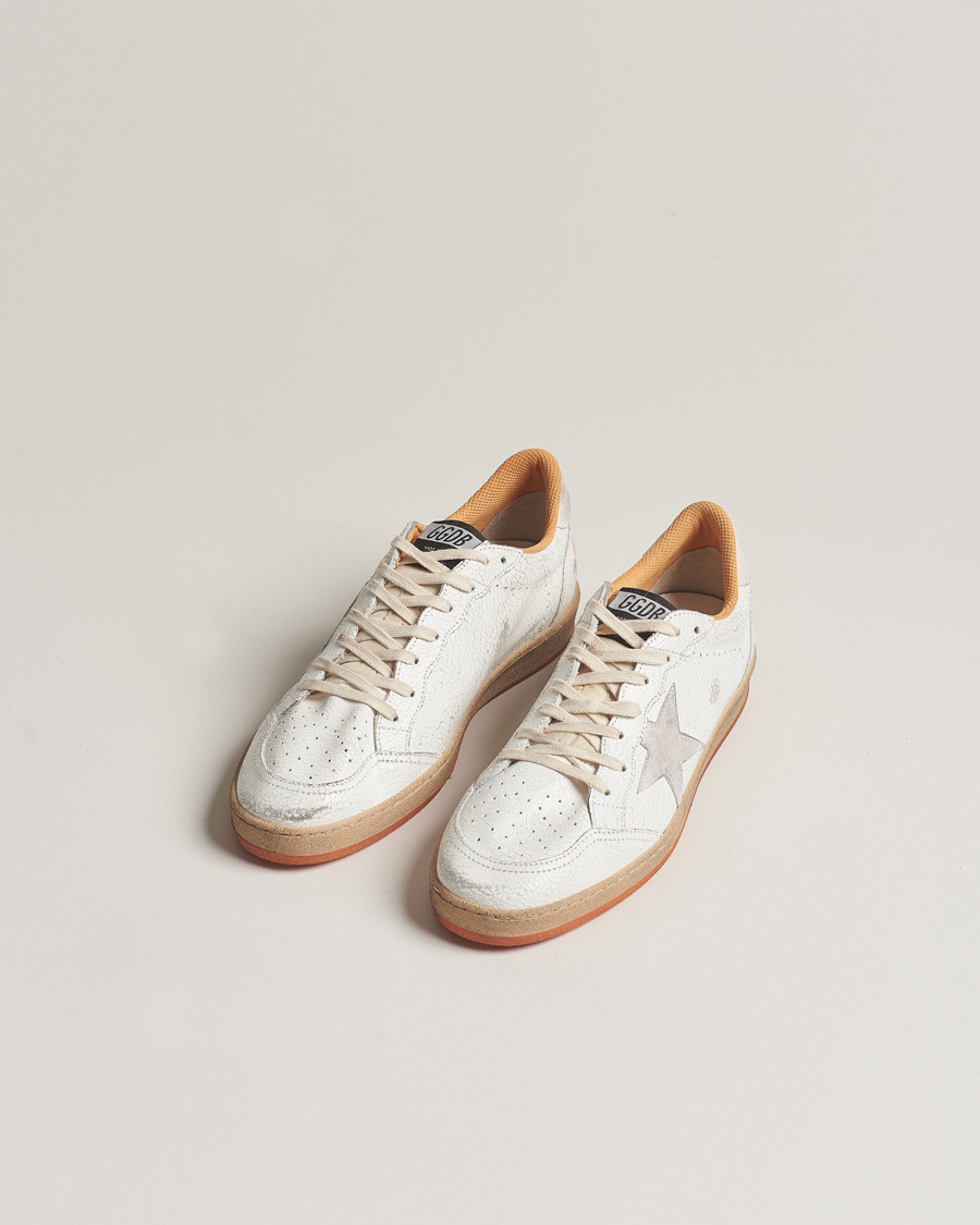 Men | Shoes | Golden Goose | Deluxe Brand Ball Star Sneakers White/Orange
