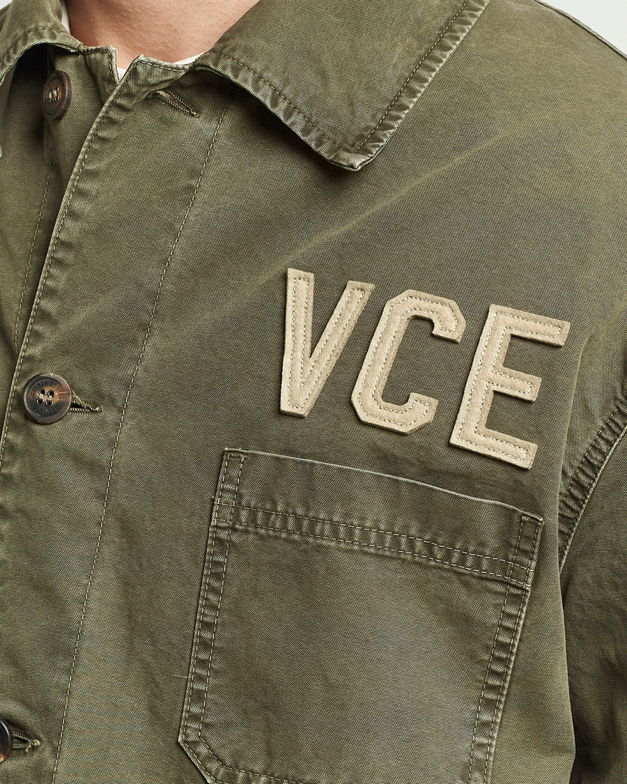 Men | Coats & Jackets | Golden Goose | Deluxe Brand Garment Dyed Work Shirt Military Green