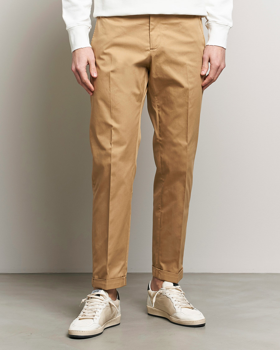Men | Trousers | Golden Goose | Deluxe Brand Comfort Cotton Chinos Beige