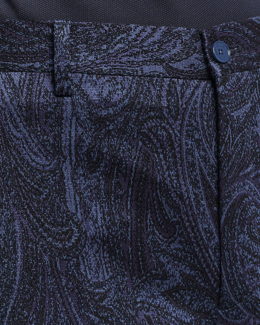 Men | Trousers | Etro | Tonal Paisley Trousers Navy