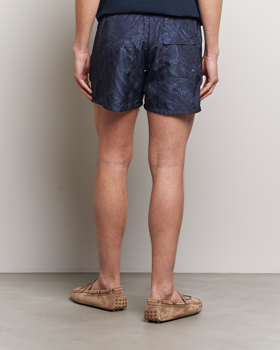 Men | Swimwear | Etro | Tonal Paisley Swim Shorts Blue