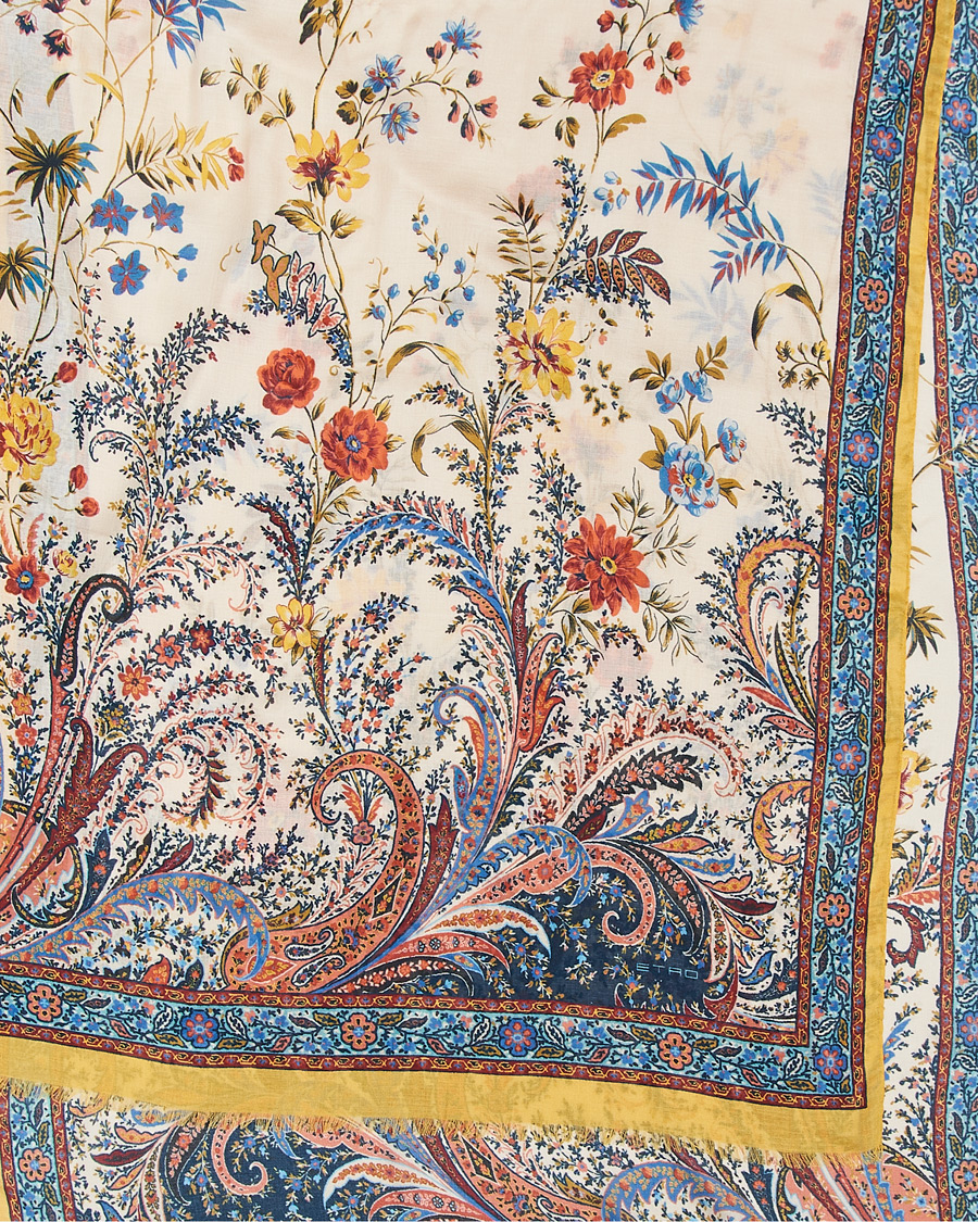 Men | Etro Modal/Cashmere Printed Scarf Yellow | Etro | Modal/Cashmere Printed Scarf Yellow