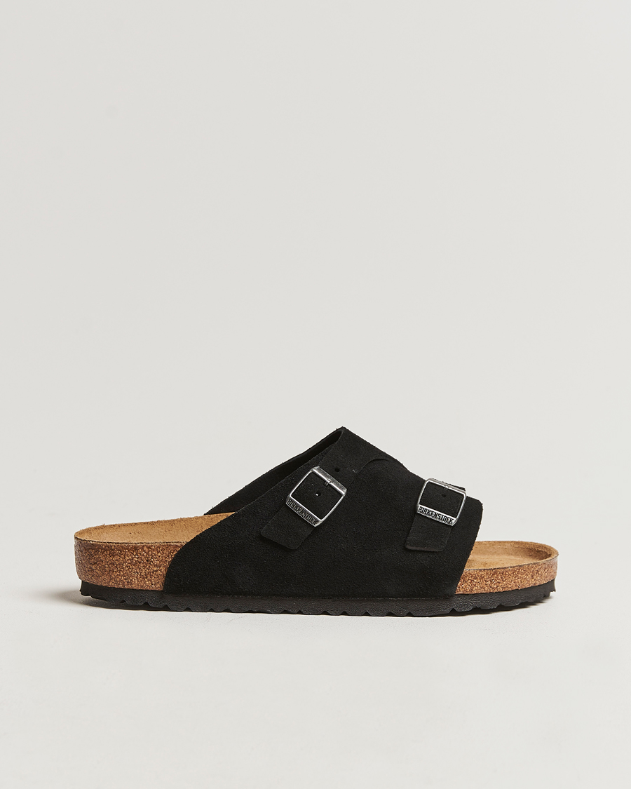 Men | BIRKENSTOCK Zürich Black Suede | BIRKENSTOCK | Zürich Black Suede