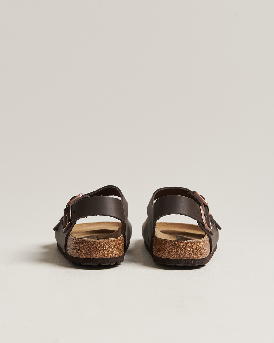 Men | Sandals & Slides | BIRKENSTOCK | Milano Classic Footbed Dark Brown Leather