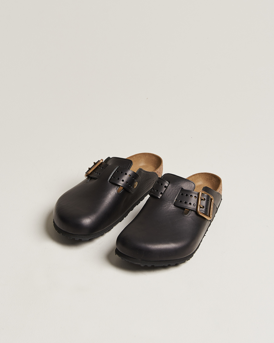 Men | Shoes | BIRKENSTOCK | Boston Bold Black Leather