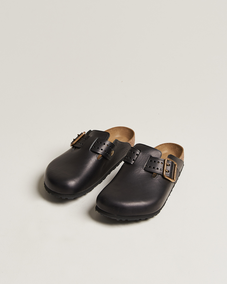 Men | BIRKENSTOCK Boston Bold Black Leather | BIRKENSTOCK | Boston Bold Black Leather