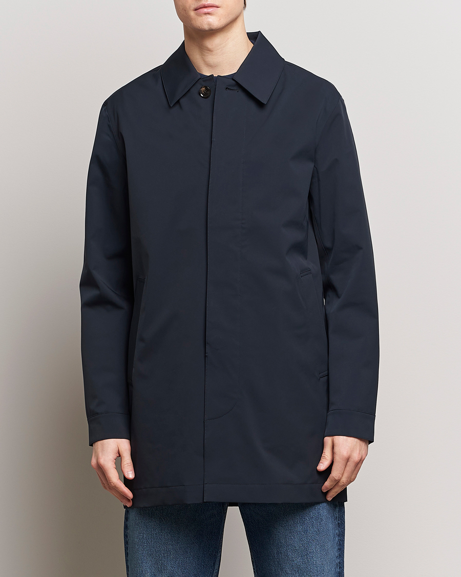 Men | Spring Jackets | NN07 | Kim Waterproof Car Coat Navy Blue