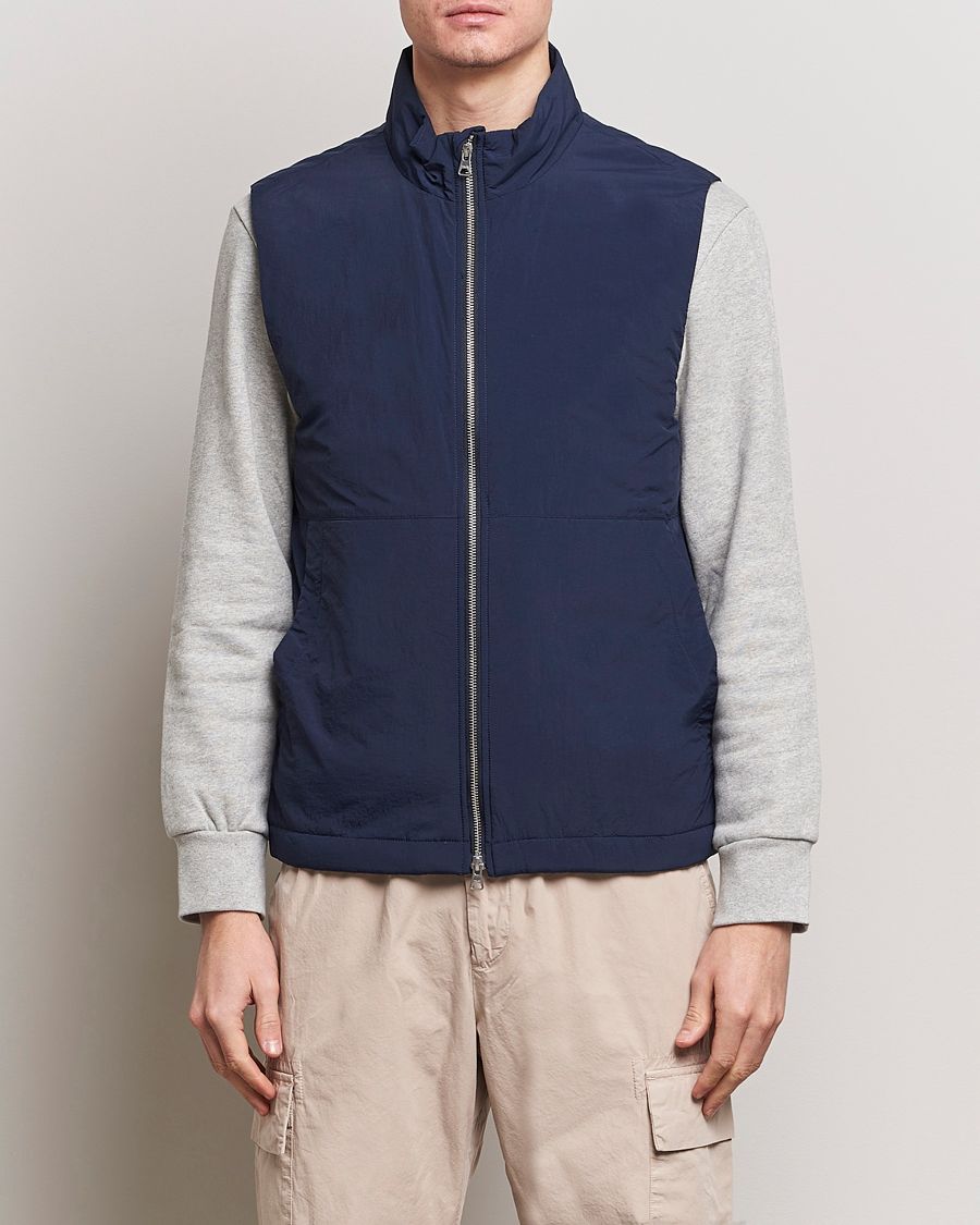 Men | Coats & Jackets | NN07 | Zack Recycled Vest Navy Blue