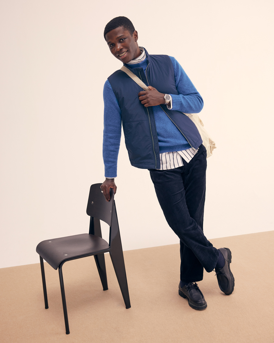 Men | Coats & Jackets | NN07 | Zack Recycled Vest Navy Blue