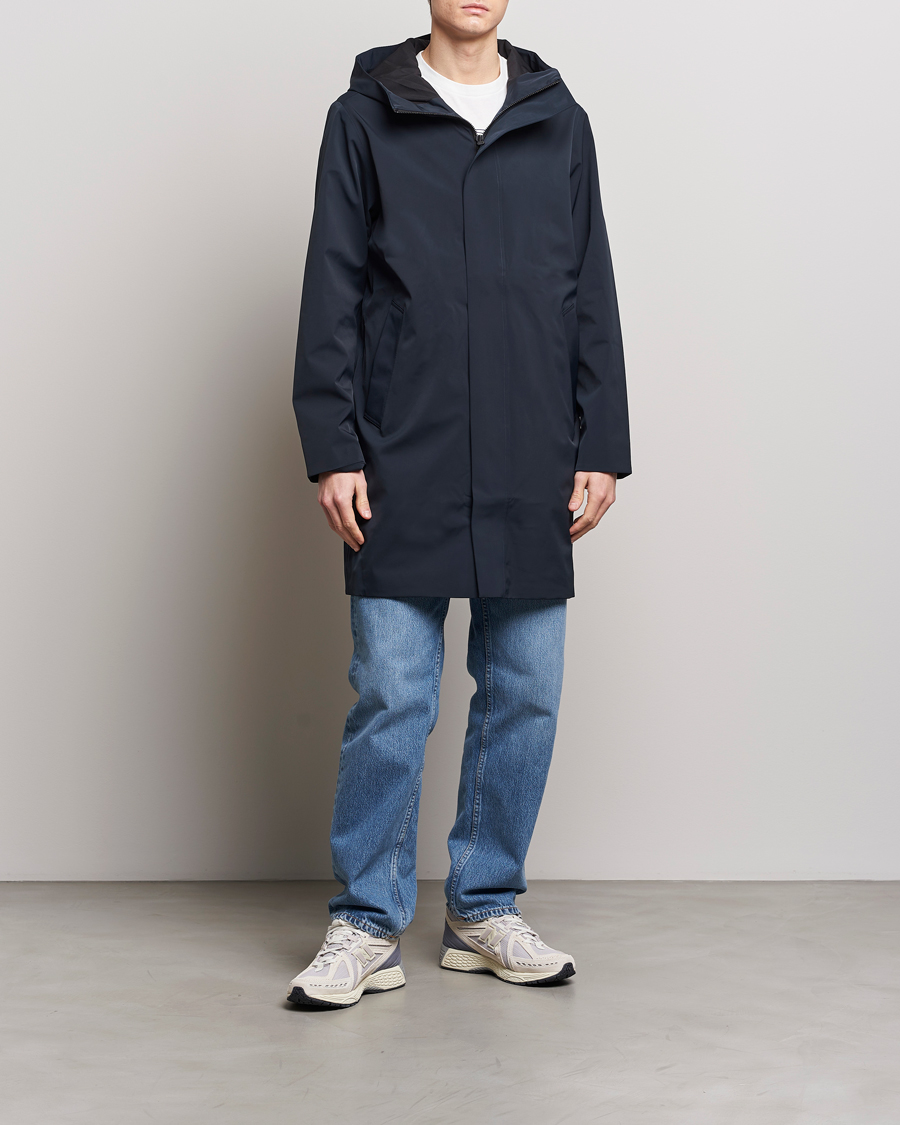 NN07 Knox Hooded Coat Navy Blue at CareOfCarl.com
