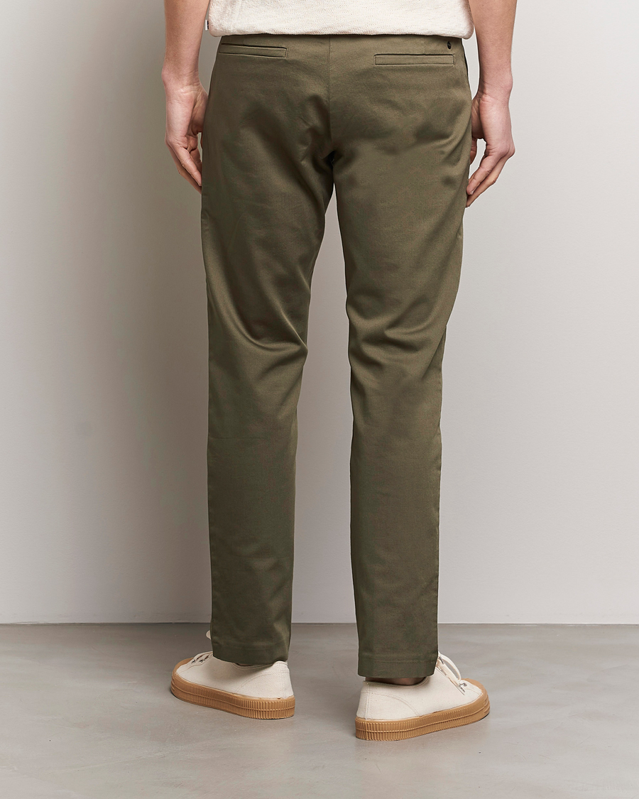 Men | Trousers | NN07 | Theo Regular Fit Stretch Chinos Capers Green