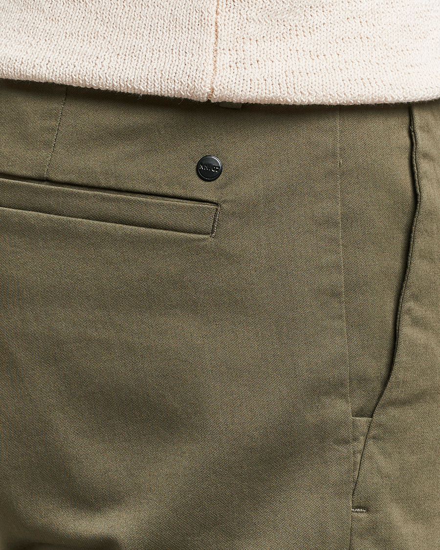 Men | Trousers | NN07 | Theo Regular Fit Stretch Chinos Capers Green
