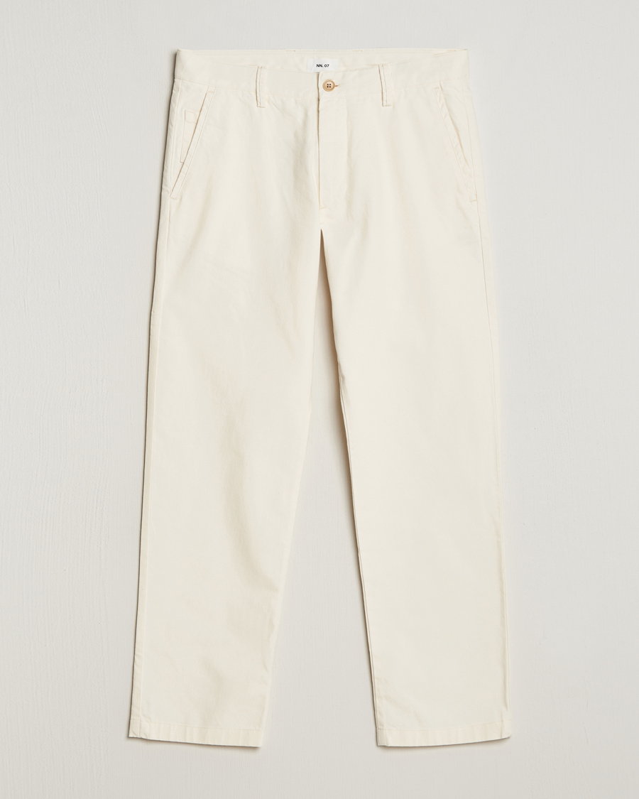Men | Trousers | NN07 | Alex Workwear Pants Off White