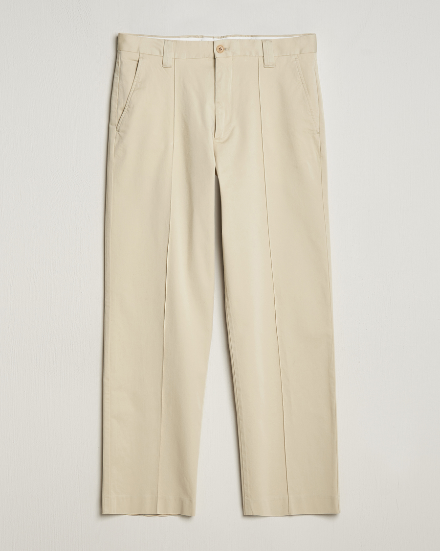 Men | Trousers | NN07 | Tauber Pleated Trousers Ecru