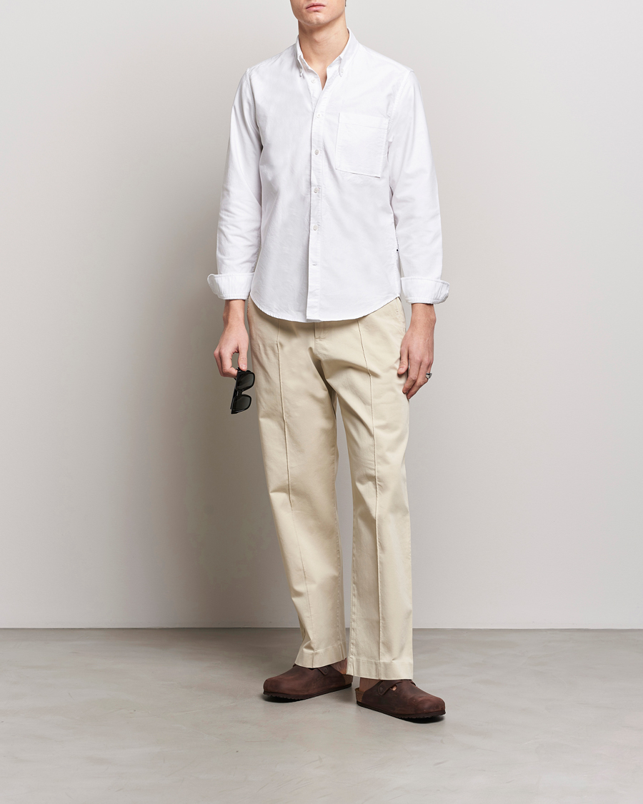 Men | Trousers | NN07 | Tauber Pleated Trousers Ecru