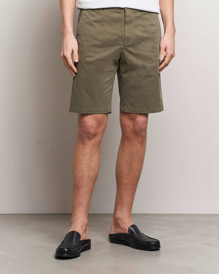 Herr | Chinosshorts | NN07 | Crown Shorts Capers Green
