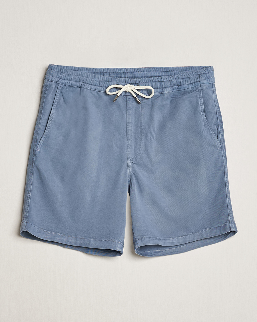Men | Shorts | NN07 | Gregor Tencel Drawstring Shorts Swedish Blue