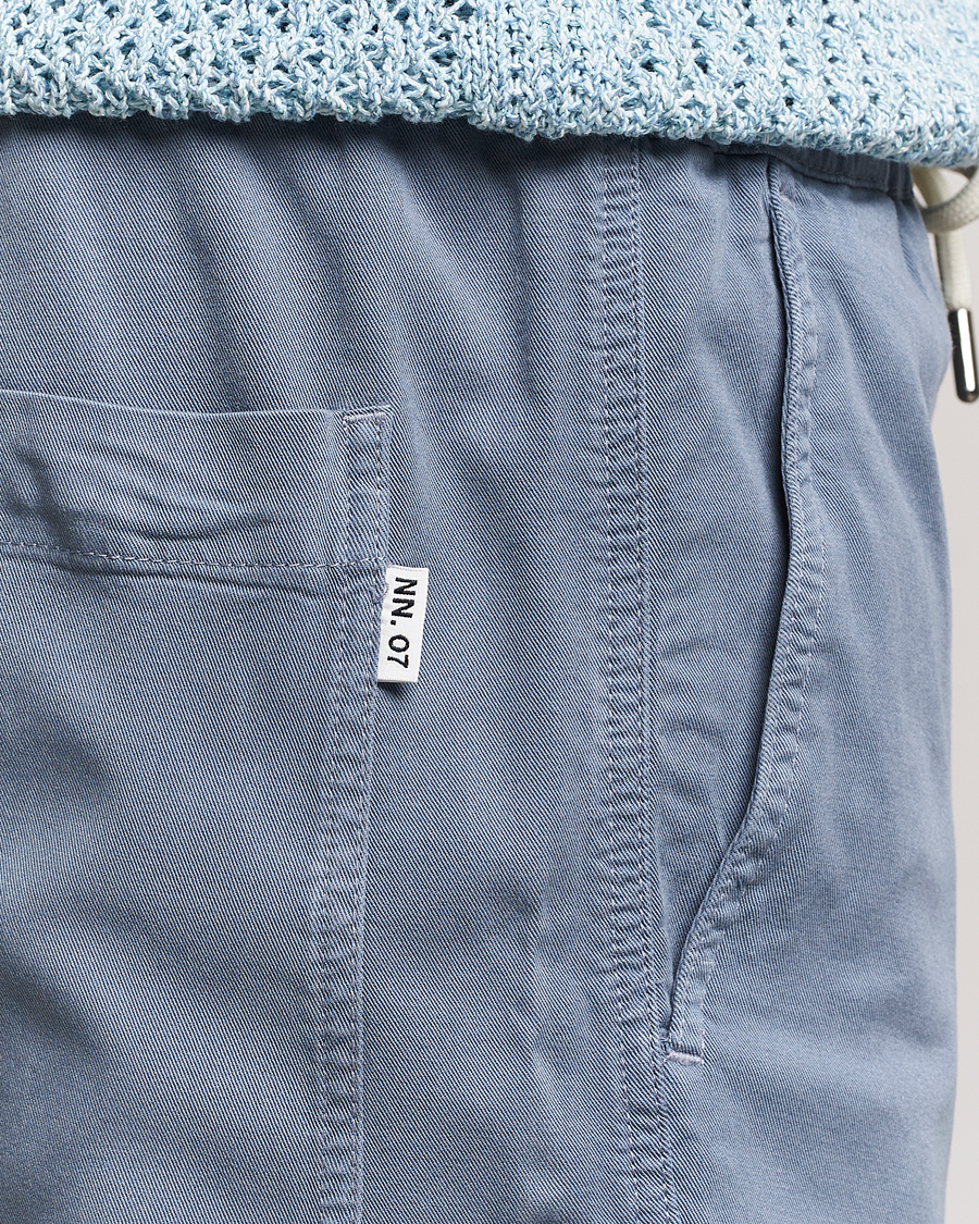 Men | Shorts | NN07 | Gregor Tencel Drawstring Shorts Swedish Blue