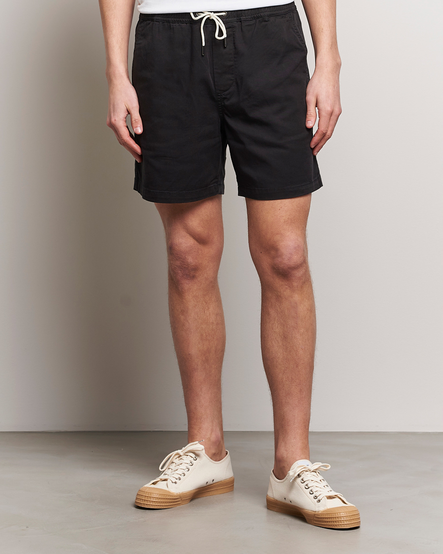 Mies |  | NN07 | Gregor Tencel Drawstring Shorts Black