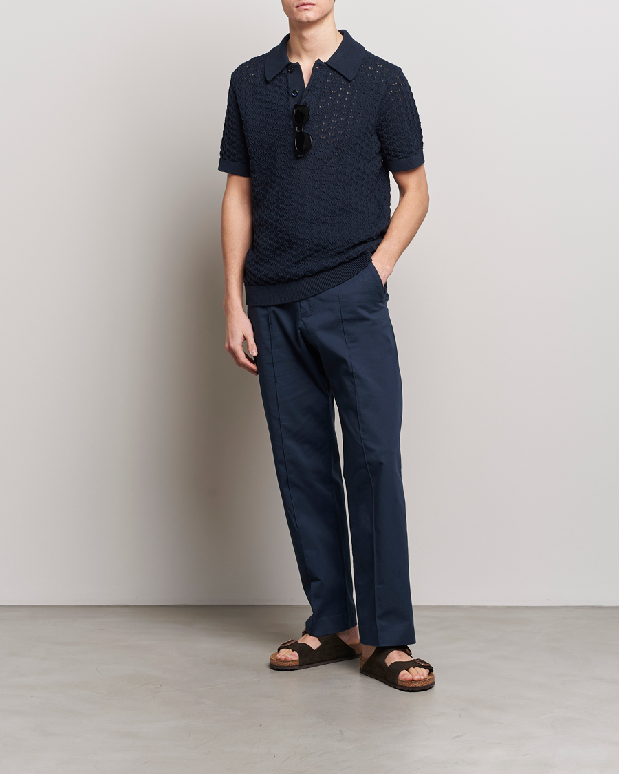 Men | Polo Shirts | NN07 | Manuel Structured Polo Navy Blue