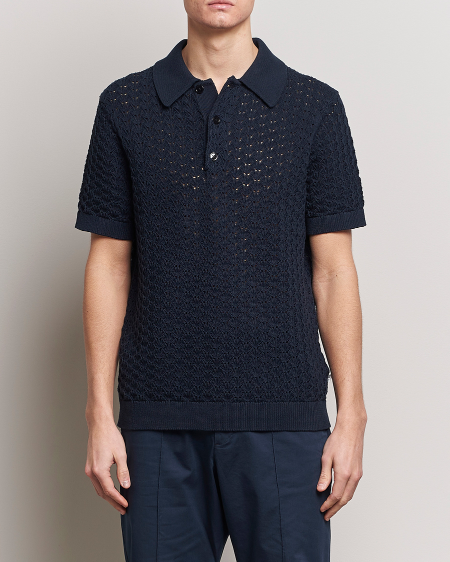 Men | Polo Shirts | NN07 | Manuel Structured Polo Navy Blue