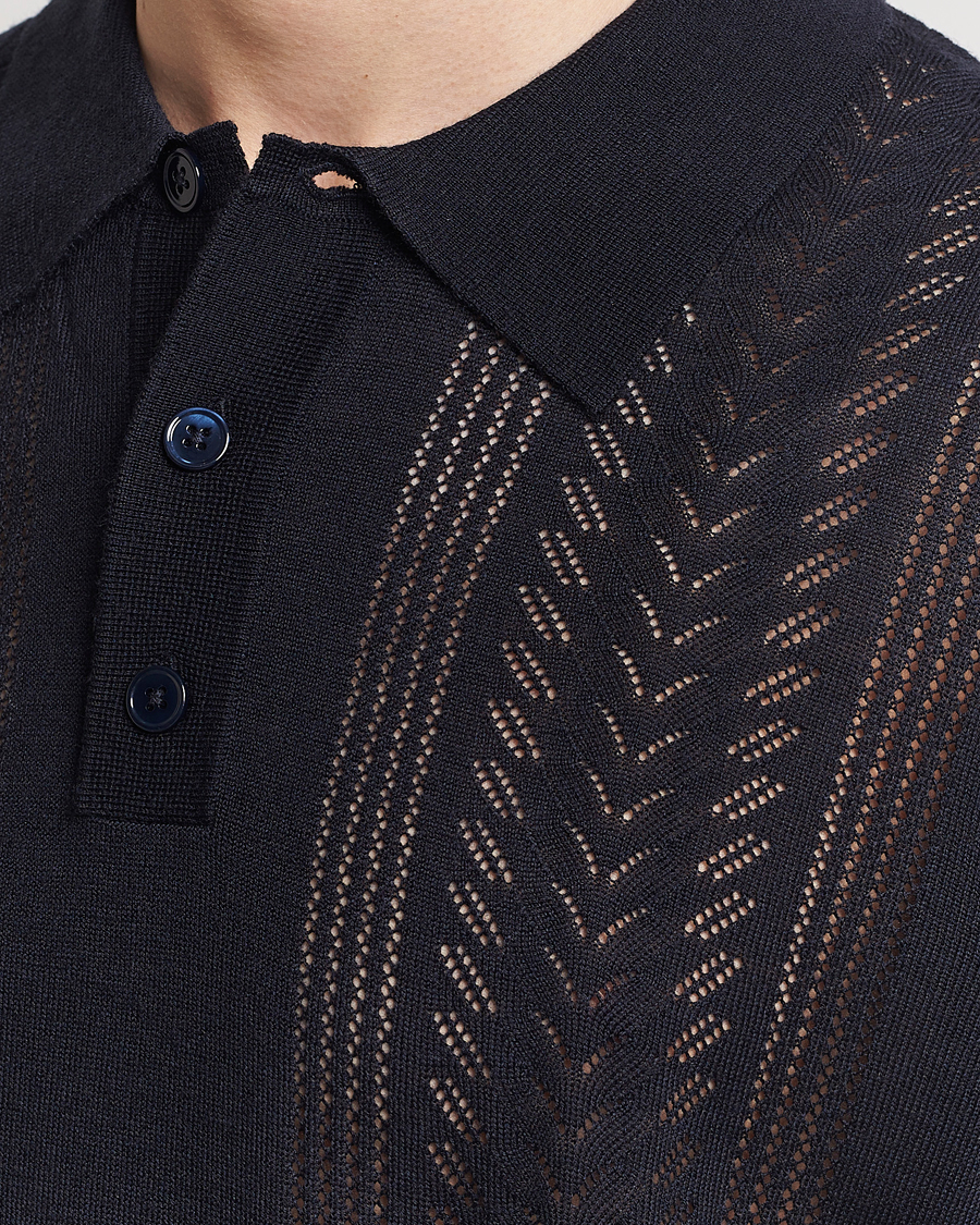 Men | Polo Shirts | NN07 | Thor Knitted Polo Navy Blue