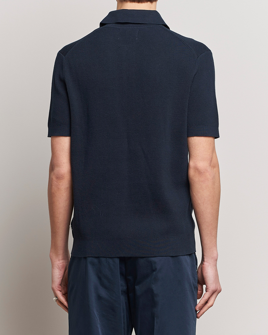 Men | Polo Shirts | NN07 | Hansie Zip Polo Navy Blue