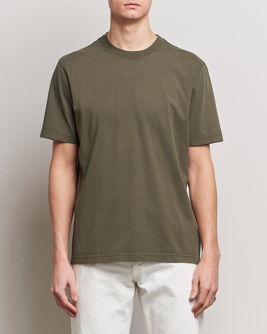 Men |  | NN07 | Adam Pima Crew Neck T-Shirt Capers Green