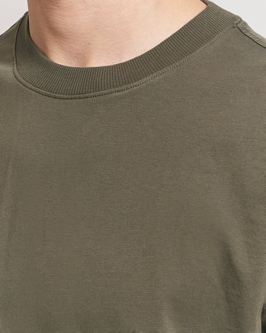 Men | T-Shirts | NN07 | Adam Pima Crew Neck T-Shirt Capers Green