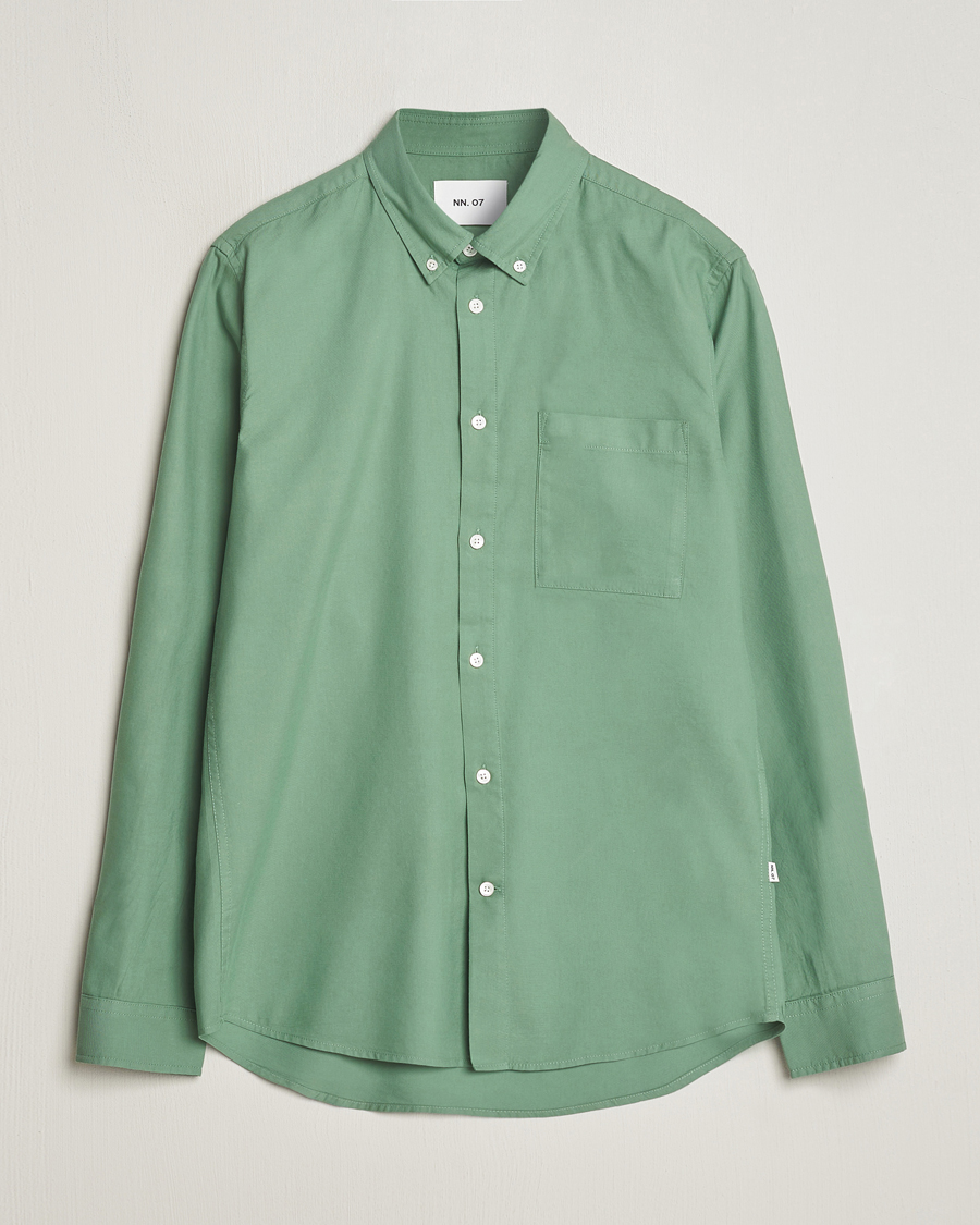 Men | Shirts | NN07 | Arne Tencel Shirt Hedge Green