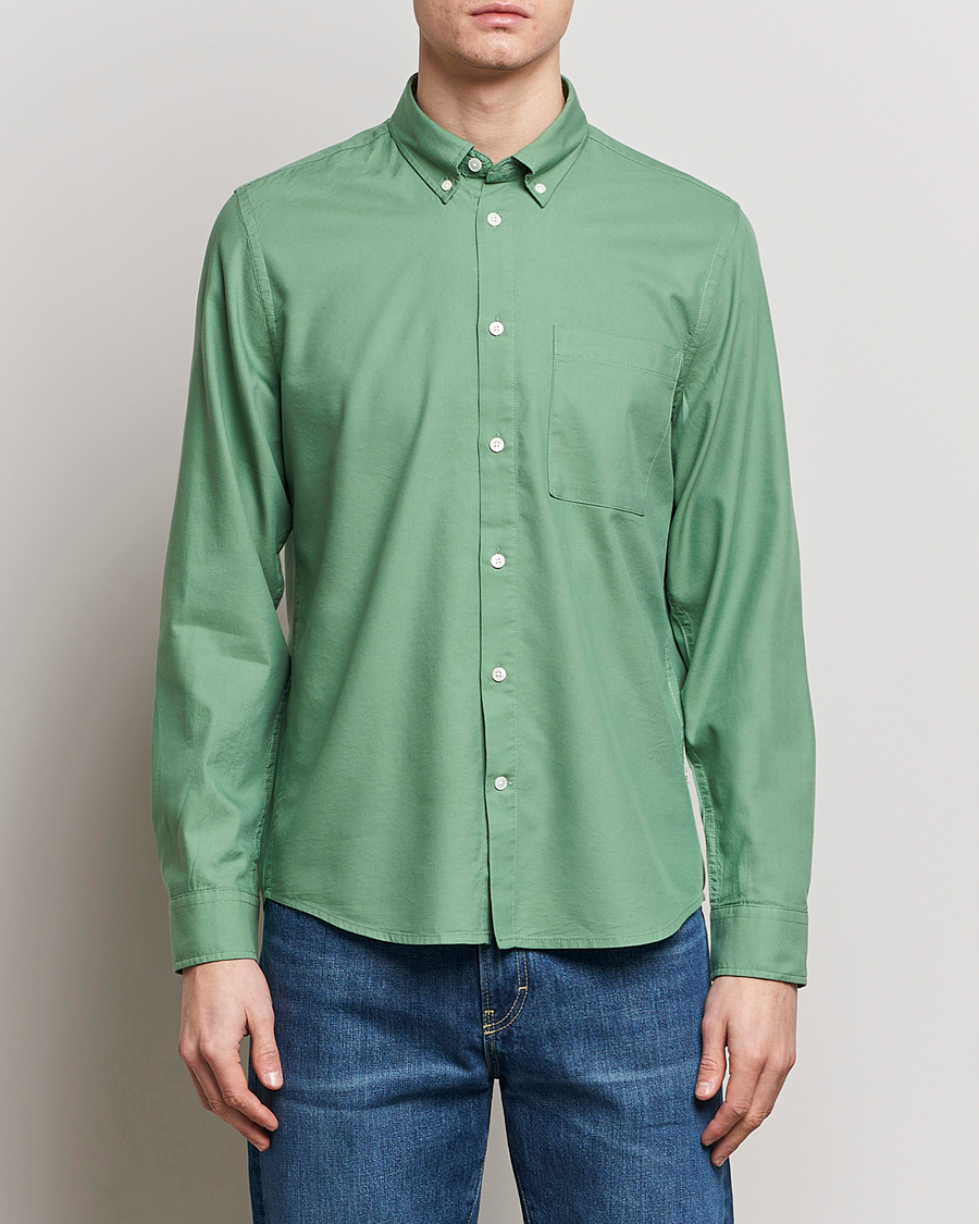 Men | Shirts | NN07 | Arne Tencel Shirt Hedge Green