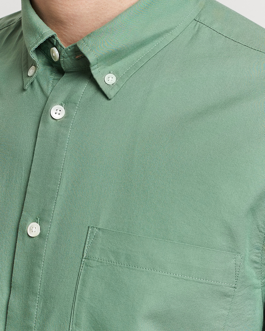 Men | Shirts | NN07 | Arne Tencel Shirt Hedge Green
