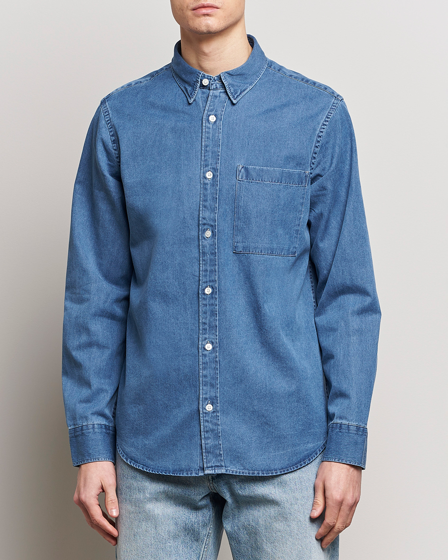 Men | Shirts | NN07 | Cohen Denim Shirt Light Indigo