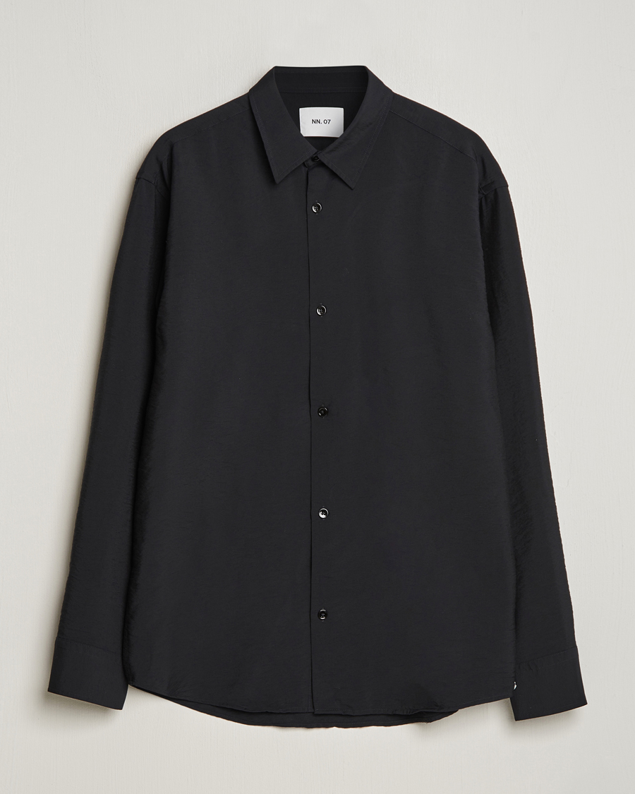 Men | Shirts | NN07 | Freddy Structured Shirt Black