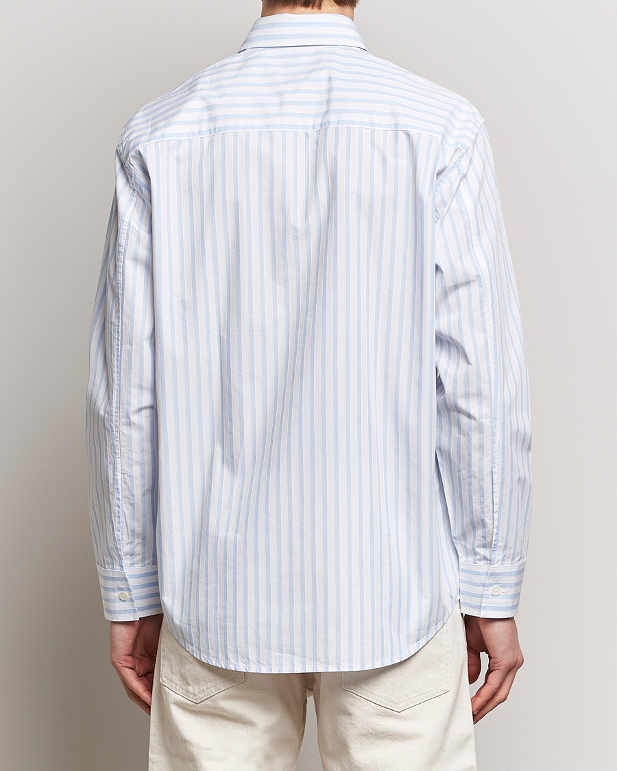 Men | Shirts | NN07 | Freddy Poplin Striped Shirt Blue/White