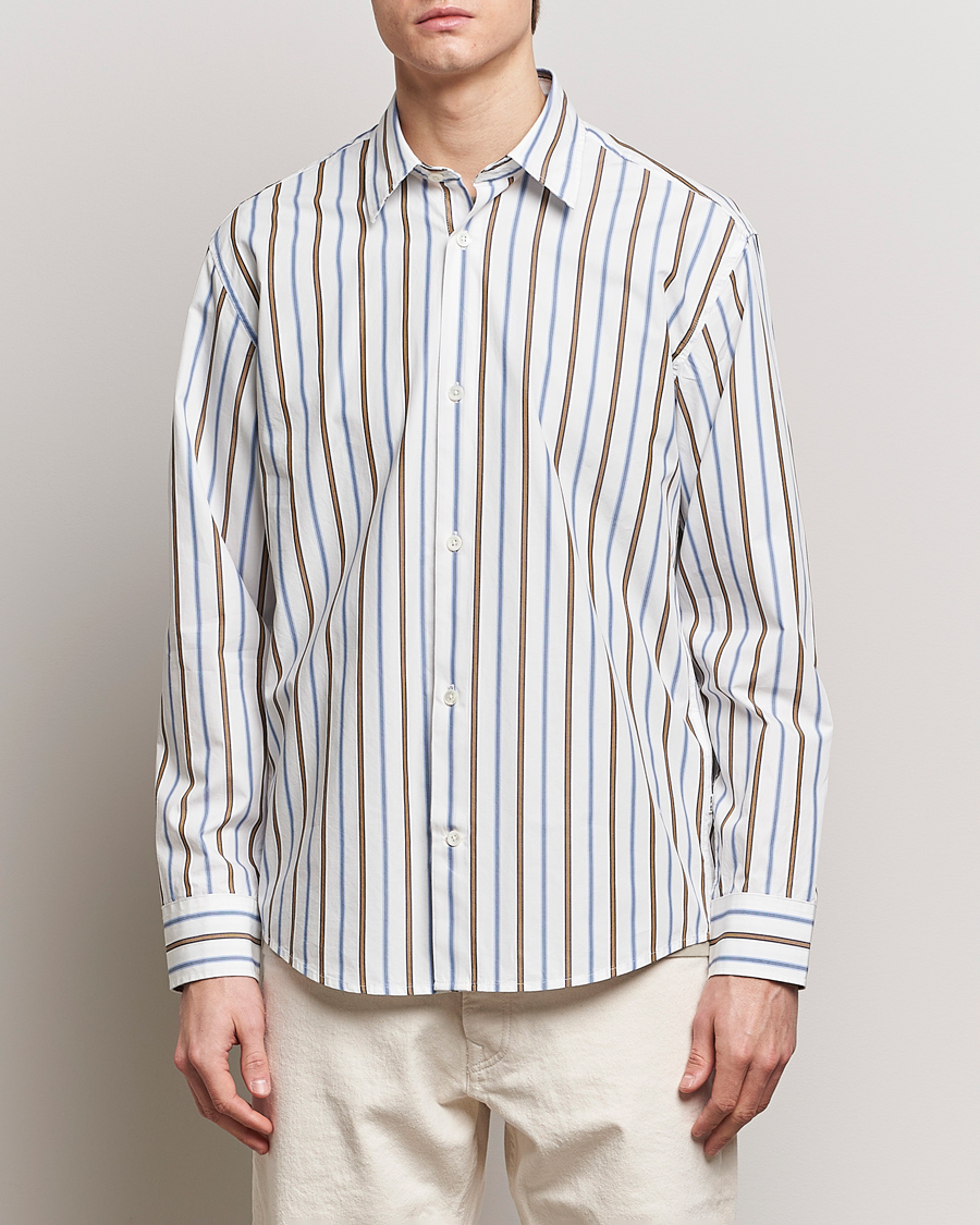 Men |  | NN07 | Freddy Poplin Striped Shirt Multi
