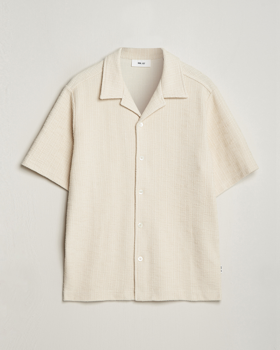 Men | Shirts | NN07 | Julio Short Sleeve Shirt Ecru