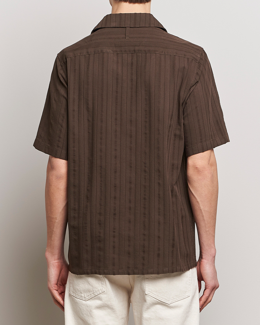 Men | Shirts | NN07 | Julio Structured Short Sleeve Shirt Demitasse Brown