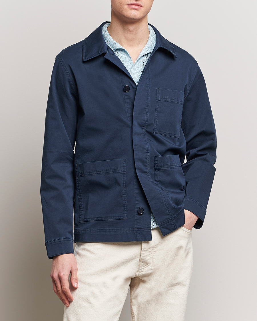 Men | Shirts | NN07 | Olav Overshirt Navy Blue