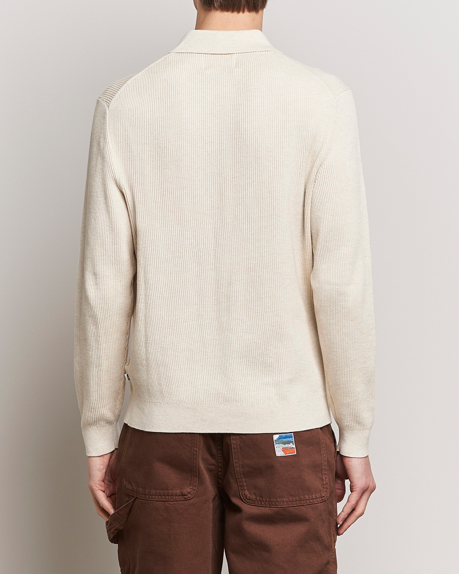 Men | Sweaters & Knitwear | NN07 | Hansie Knitted Half Zip Ecru
