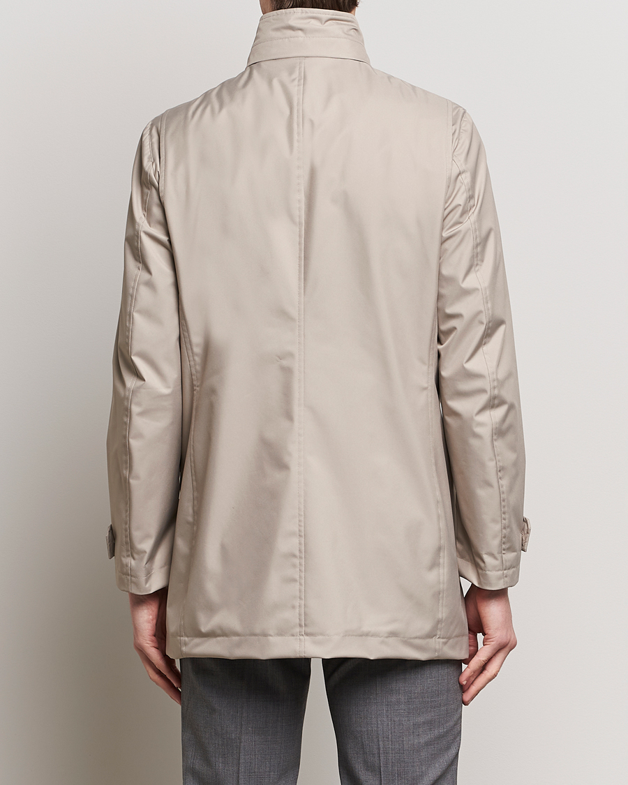Men | Coats & Jackets | MooRER | Waterproof Car Coat Light Grey