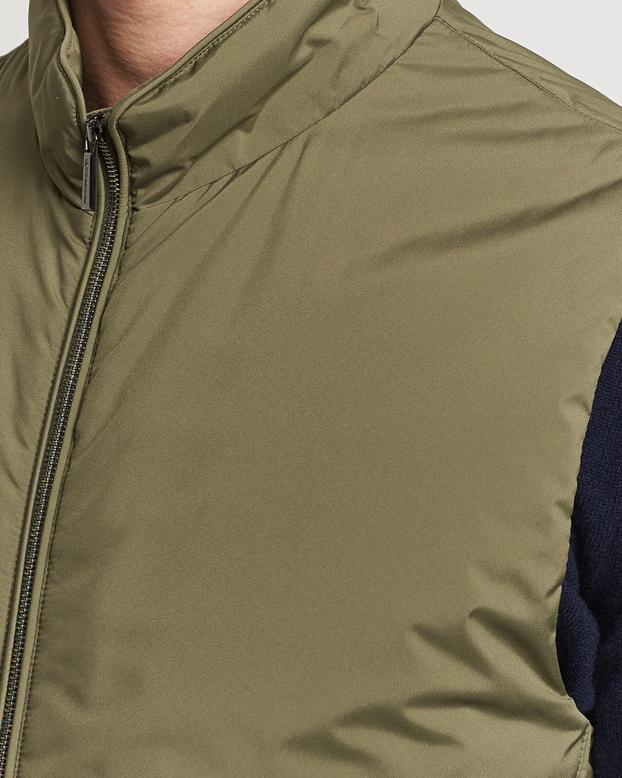 Men | Coats & Jackets | MooRER | Senio Padded Vest Green