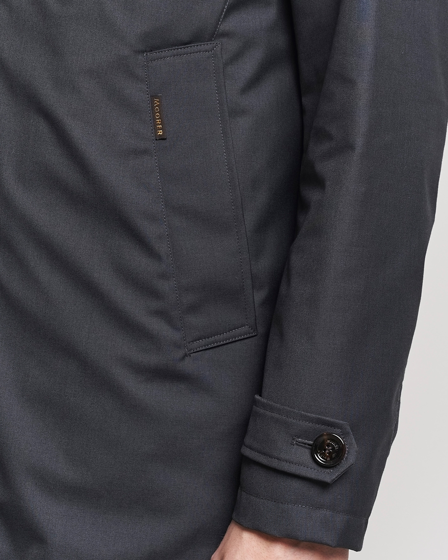 Men | Coats & Jackets | MooRER | Waterproof Detachable Liner Tech Coat Dark Grey