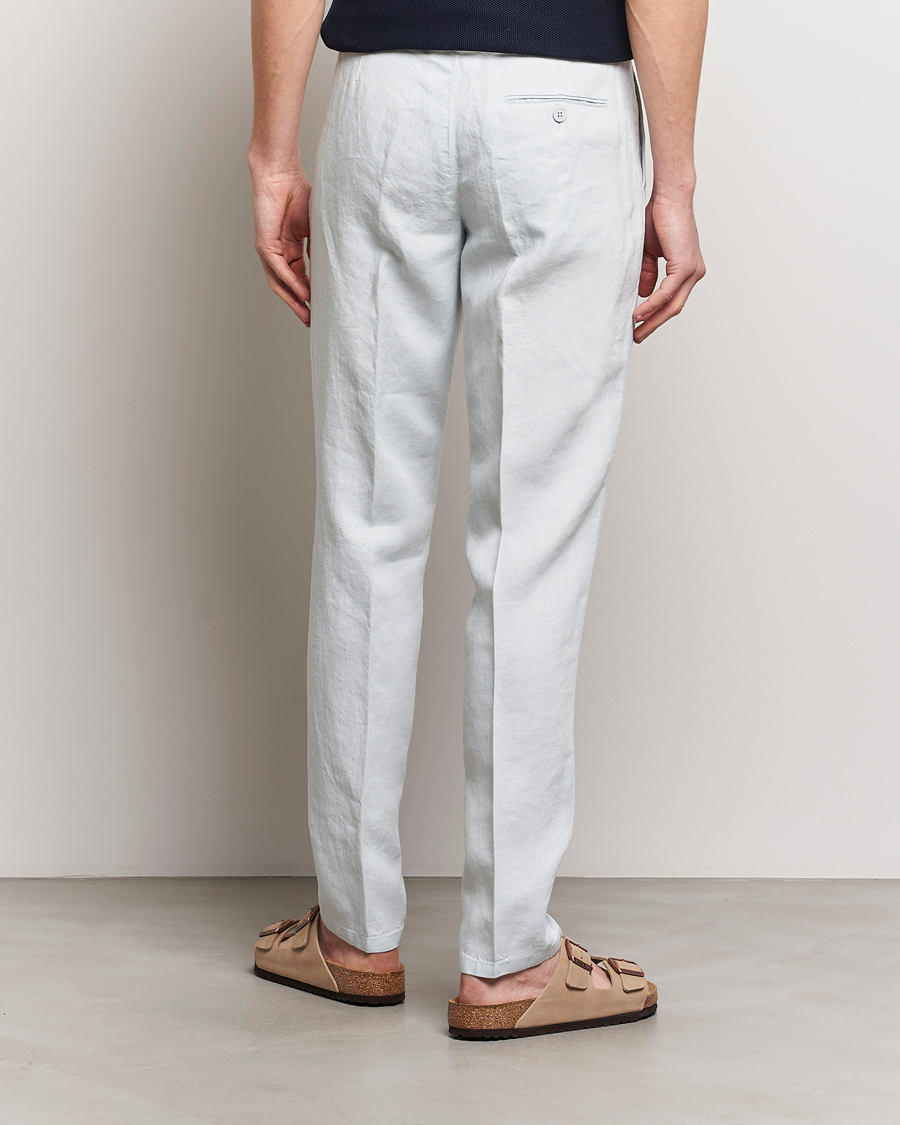 Men | Trousers | Orlebar Brown | Griffon Linen Trousers White Jade