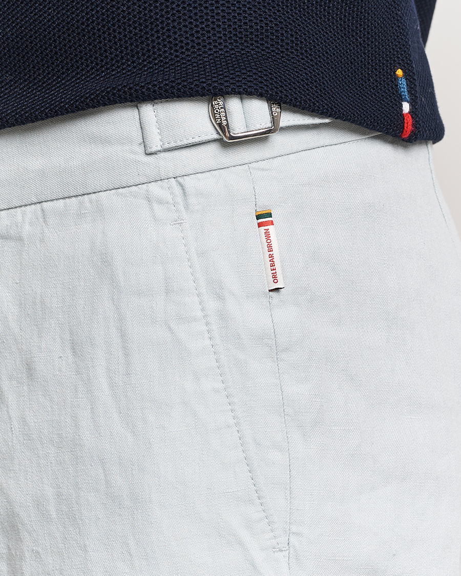 Men | Trousers | Orlebar Brown | Griffon Linen Trousers White Jade