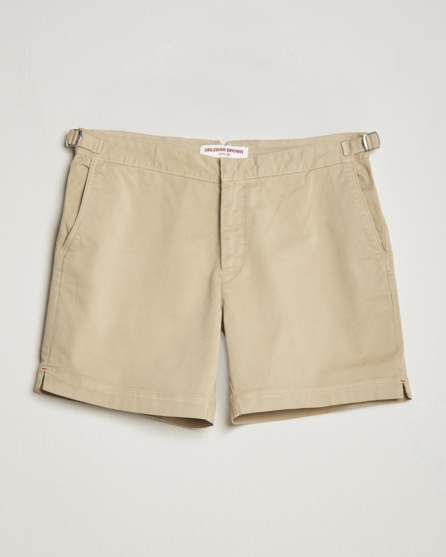 Men | Trousers | Orlebar Brown | Bulldog Cotton Stretch Twill Shorts Sanddune