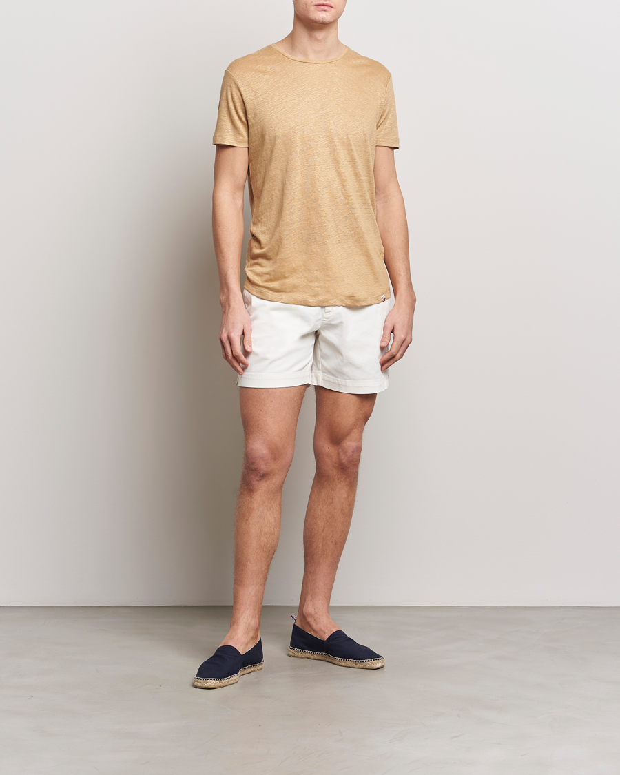 Men | Trousers | Orlebar Brown | Bulldog Cotton Stretch Twill Shorts Sea Mist
