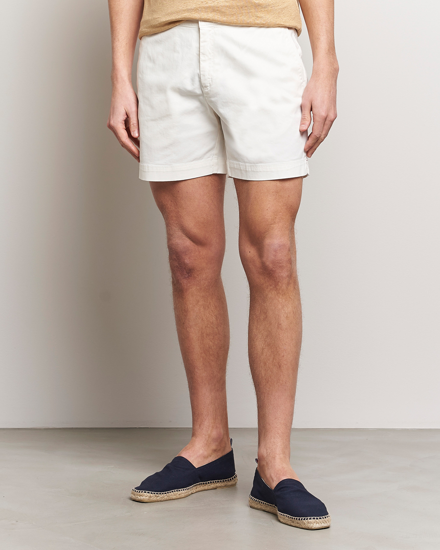 Men | Trousers | Orlebar Brown | Bulldog Cotton Stretch Twill Shorts Sea Mist