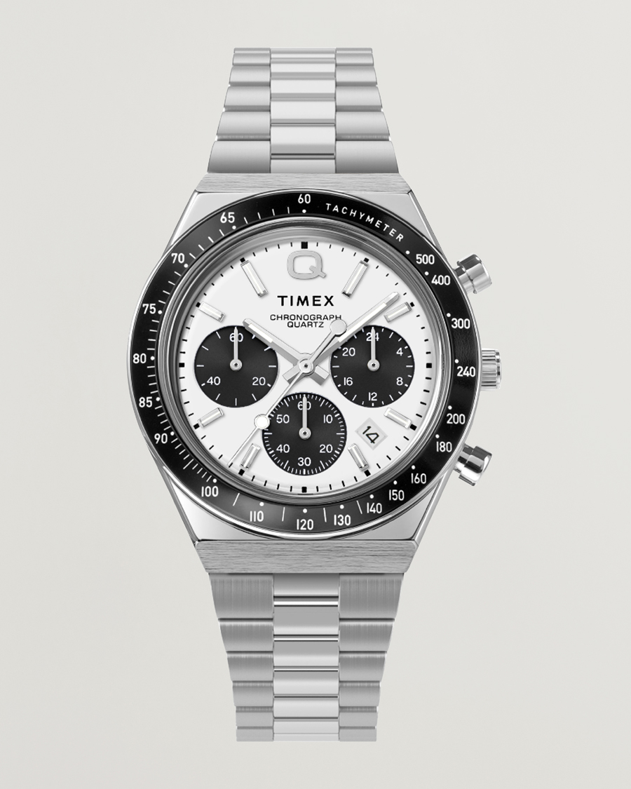 Men | Timex Q Timex Chronograph 40mm White Dial | Timex | Q Chronograph 40mm White Dial